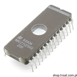 NMC27C256-200 256Kbit UV EPROM DIP28CW NSC USED
