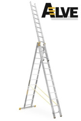 Drabina profesjonalna FORTE ALVE 3x12 szczebli 8612