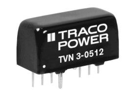 Przetwornica DC-DC, 3W, Uwe 9 → 18 V DC, Uwy 12V dc, Iwy 250mA, TRACOPOWER
