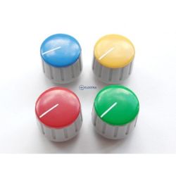 gałka 18mm oś 6mm szara 4 kolory