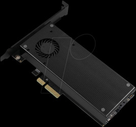 PCEM2-DC PCIe x4 &gt; 1x M.2 NVMe , 1x M.2 SATA, fan