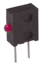 LED, THT, czerwona, 2-Pin, 1,6 V, 90°, Broadcom