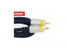 Przewód 1x1 cinch wtyk-wtyk 0,5m RKD100 coaxial Vitalco