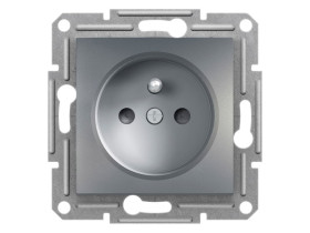 ASFORA Gniazdo pojedyncze z uziemieniem z przesłonami stal EPH2800262 SCHNEIDER ELECTRIC