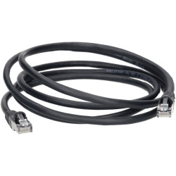 TruConnect TRUP6A2.0BK 2mtr CAT 6A S/FTP LSZH Full Copper Patch Lead - Black