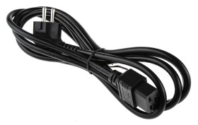 Przewód zasilania złącze A: IEC C19 złącze B: CEE 7/7 2.5m 16 A 250 V Czarny