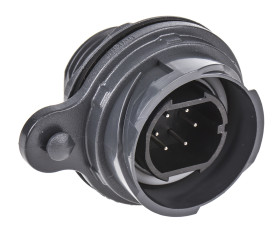 Złącze wielostykowe przemysłowe 6-pinowe Montaż przedni Wtyczka Bulgin