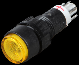 1.15.106.503/1400 Button, 24 V, 0.5 A, 1 NC/1 NO, Ø 9.1 mm, LED, yellow