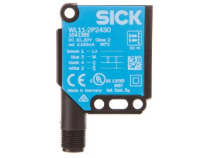 Czujnik fotoelektryczny 0,15-10m 10-30V DC PNP M12 4-piny 200Hz tworzywo odbiciowy WL11-2P2430 1041385