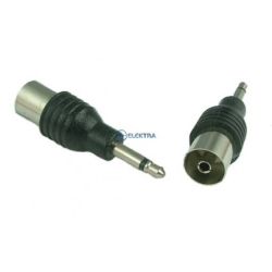 Przejście 3.5 wtyk / antenowe IEC gniazdo