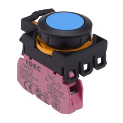 CW1B-M1E01S Blue Momentary Push Button Switch 1NC IP65 IDEC