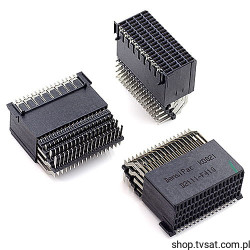 9-1393754-3 Socket 4 x 18 Pin Horiz SMD TYCO