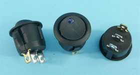 MIRS-101-E8CDBL 16A/230V LED BLUE SPST