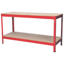 Sealey AP1535 Workbench 1.53mtr Steel Wooden Top