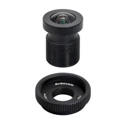M12 Lens - 90-Degree Wide Angle with Raspberry Pi HQ Camera Adapter