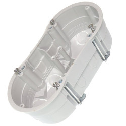 Puszka PKw-2 podwójna do płyt gipsowych(regipsów) z zaczepami