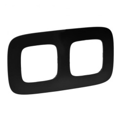 VALENA ALLURE Ramka podwójna czarny mat 754402