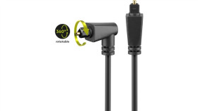 Kątowy Kabel Toslink I Obrotowe - Długość Kabla 2 M