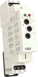 Timer Relay Montaż na szynie DIN 12 → 240V ac/dc SPDT 1-stykowy RS PRO 0.1 s → 10dni 10 funkcyjny