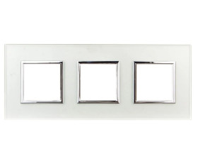 DANTE Ramka potrójna szkło PERL GLASS 4504183