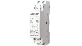 Stycznik Modułowy 25-20 24V 20A 25A 1P 2No 1-Faz Sm2 25-20-24V