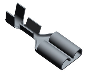 Konektor płaski Żeński 7.49 x 0.3mm długość 19.05mm Izolacja: Nieizolowane Cyna