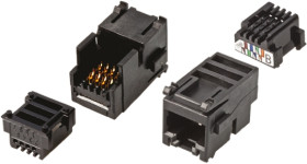 Złącze Jack Żeński Gniazdo RJ45 Montaż na panelu 150 V AC 1.5A