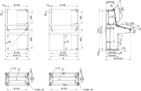 Spacial SD Control pulpit z konsolą, wys.1400xW1200xD1045, IP55 NSYSDF1210