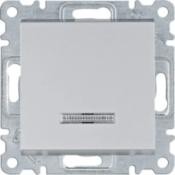 Lumina Łącznik kontrolny uniwersalny/schodowy srebrny WL0222