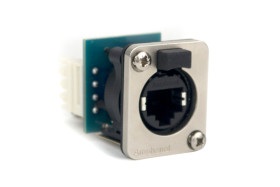 Złącze XLR 8 -pinowe Montaż na płytce drukowanej XLR Żeński Metal