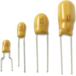 489D Resin-Coated, Radial-Lead Solid Tantalum Capacitors