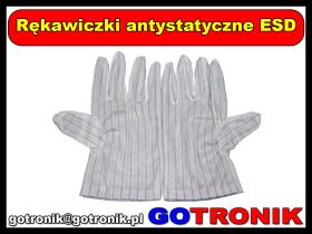 Rękawiczki antystatyczne ESD L gładkie