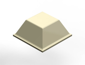 Stopki samoprzylepne grubość: 5.9mm Biały średnica: 19.9mm Czworokątny ścięty Przyklejanie 3M