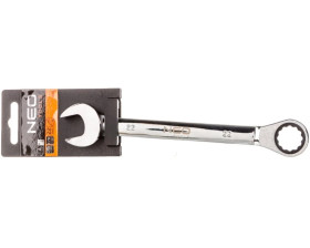 Klucz płasko-oczkowy z grzechotką 22 mm 09-042