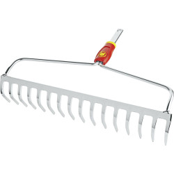 WOLF-Garten 71AAA029650 Multi-Star Bow Rake: Ergonomic 40cm Snap &amp; Click