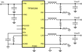 2.7V to 6.5V Input Voltage, 3A/2A/2A Output Current Synchronous Buck Converters