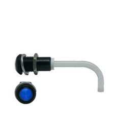 RHD-1100-3500-F9PZB67PR Rura oświetleniowa LED, Sztywny Panel, Kąt prosty, dł. 88.8 mm, 1-drożny, Bivar Niebieski 9 mm