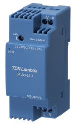 Zasilacz szyny DIN U wy 24V dc I wy 1.25A U we 85 → 264V ac TDK-Lambda 30W impulsowy