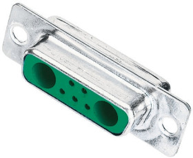 Złącze D-Sub 21-pinowe Żeński Proste Montaż na panelu Złoto