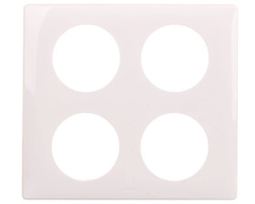 CELIANE Ramka poczwórna (podwójna2) biała 068608