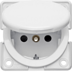Mobil R Twin Gniazdo SCHUKO z pokrywą biały połysk 9419909