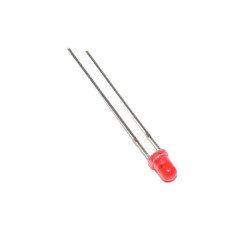 DIODA LED 3mm CZERWONA MAT 80mcd 30st /AK4588