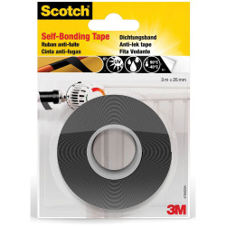 3M 4704 Self Bonding Repair Tape Black 3 m x 25 mm 1 pc