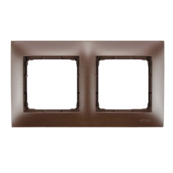 Ramka podwójna brązowa DR2/46 Kontakt Simon54