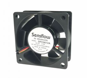 Wentylator 60x60x25mm 12V (4piny - regulacja obrotów)