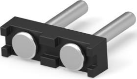 PCB terminal, 2 pole, pitch 5 mm, 12 A, black, 1986707-2