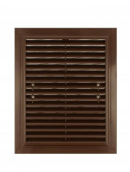 Kratka wentylacyjna MWR 215X175mm z siatką i uchwytami mocującymi brąz MWR215X175BR