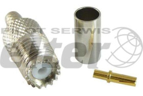 Gniazdo UHF-Mini na RG58 zaciskane