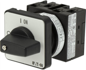 Load-break switch, rotary actuator, 3 pole, 20 A, (W x H x D) 48 x 48 x 86 mm, flush mounting, 024639