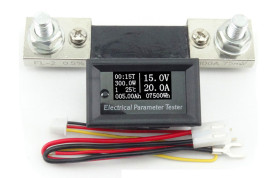 100V/100A Panelowy miernik napięcia, prądu, mocy, temperatury, czasu, energii, pojemności naładowania